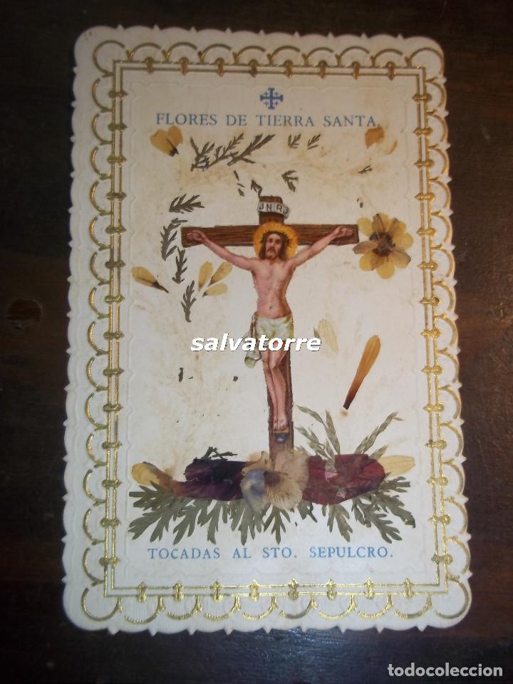 Postkarten: FLORES DE TIERRA SANTA.TOCADAS AL SANTO SEPULCRO.