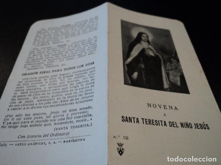 Postales: novena a santa teresita del ni&ntilde;o jesus 12,5 x 7 cm