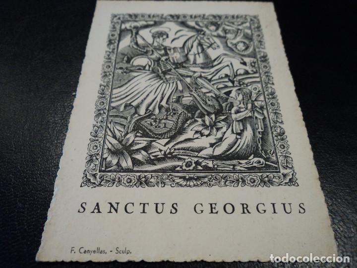 Postales: sanctus georgius francesc canyellas blanco y negro 11 x 8 cm