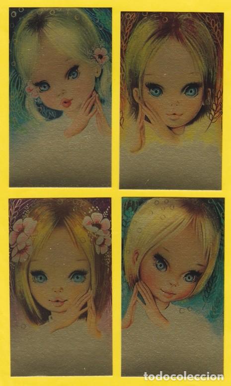 Postales: ESTAMPA RECORDATORIO PRIMERA COMUNION - LOTE DE 4 MODELOS - 2216/2 - METALIZADA  EUROCROMO