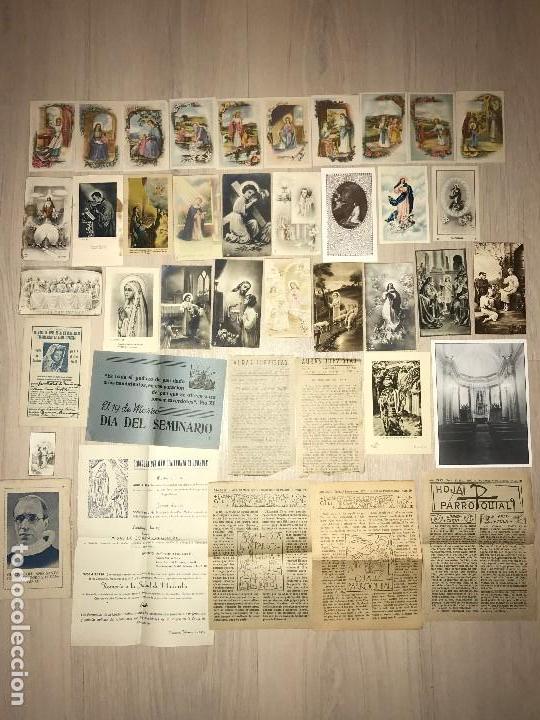 Postales: LOTE MUY VARIADO DE MATERIAL RELIGIOSO - Foto 1