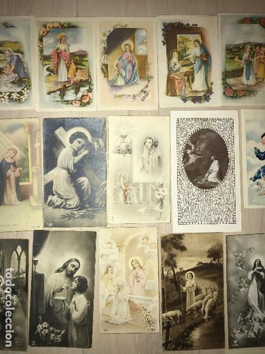 Postales: LOTE MUY VARIADO DE MATERIAL RELIGIOSO - Foto 3