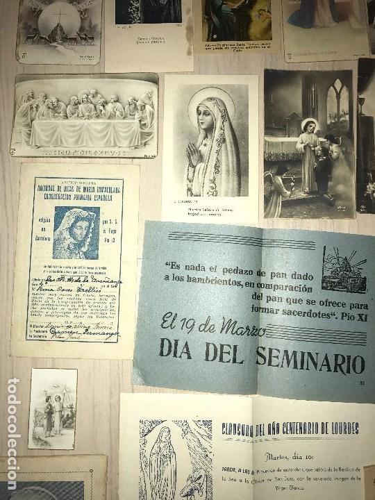 Postales: LOTE MUY VARIADO DE MATERIAL RELIGIOSO - Foto 5