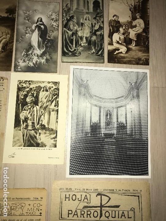 Postales: LOTE MUY VARIADO DE MATERIAL RELIGIOSO - Foto 7