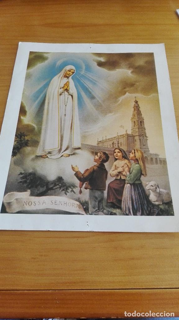 Cartoline: Lamina estampa nuestra se&ntilde;ora de F&aacute;tima