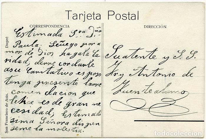 Postales: San Francisco de As&iacute;s. Dupr&eacute;. Escrita - Foto 2