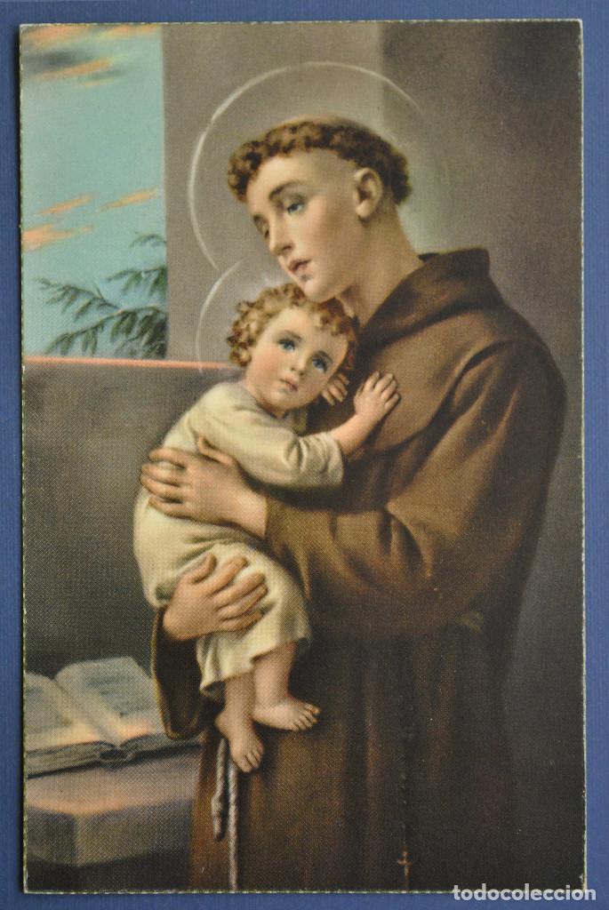 Postales: San Antonio de Padua Grande 8,50x13,50 cm.1940/50.Nueva
