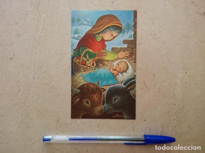 Postales: ANTIGUA ESTAMPA - TARJETA NAVIDAD - RELIGION - A&Ntilde;O 1981 - NI&Ntilde;O JESUS