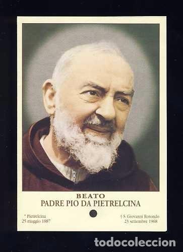 Estampa Religiosa Con Reliquia Padre Pio Da Pi Sold Through Direct Sale