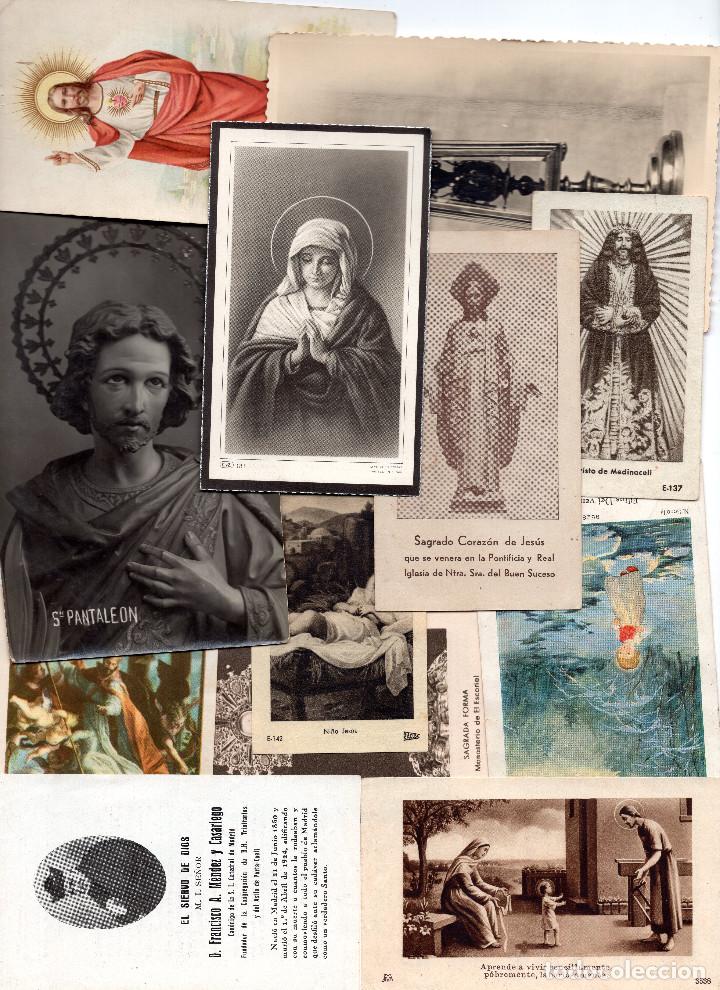 Postales: LOTE DE ESTAMPITAS RECORDATORIOS RELIGIOSOS - Foto 1
