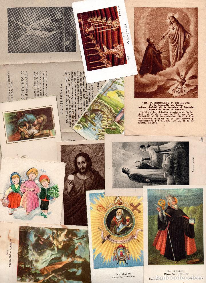Postales: LOTE DE ESTAMPITAS RECORDATORIOS RELIGIOSOS - Foto 1