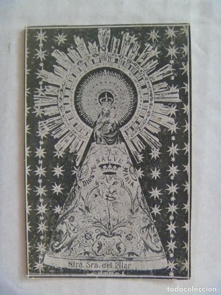 Postales: GUERRA CIVIL : ESTAMPA DE LA VIRGEN DEL PILAR. 1937