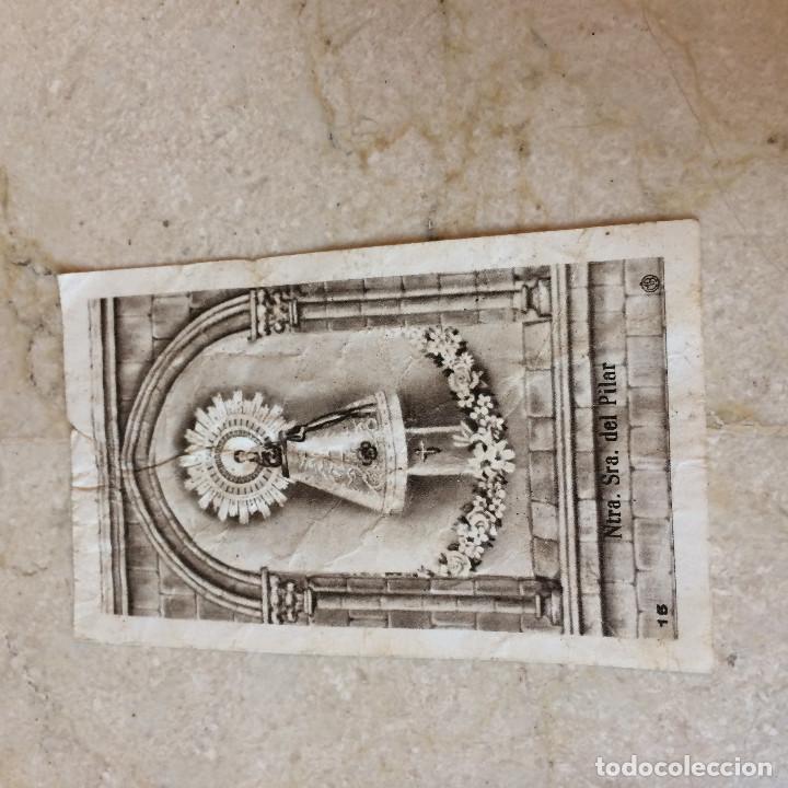 Postales: ESTAMPA PEQUE&Ntilde;A DE PAPEL - TRIBUTO A LA VIRGEN DEL PILAR - A&Ntilde;OS 50