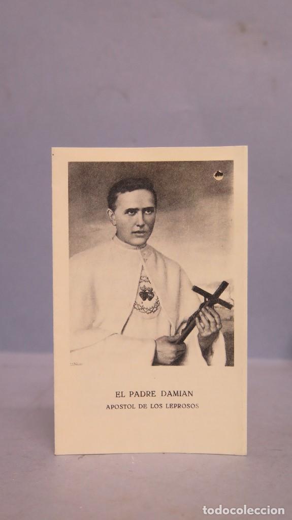 Cartoline: ESTAMPA TRIPTICO RELICARIO DEL PADRE DAMIAN. HAUSER Y MENET