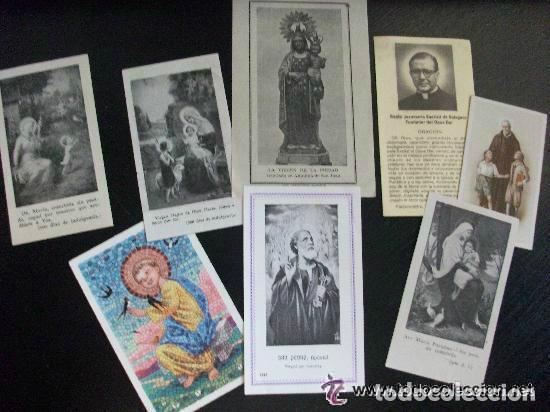 Postcards: LOTE DE 8 ESTAMPAS RELIGIOSAS ANTIGUAS