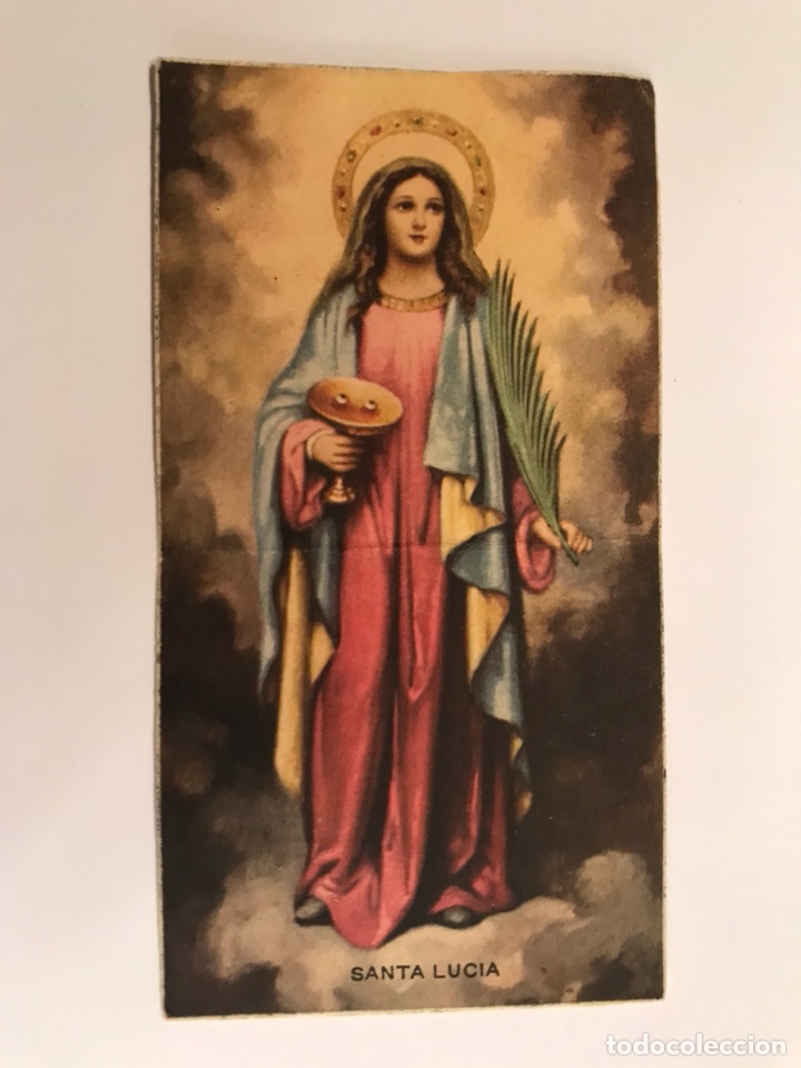 Postales: SANTA LUCIA. Estampa Recordatorio Primera Comunion (a.1954)