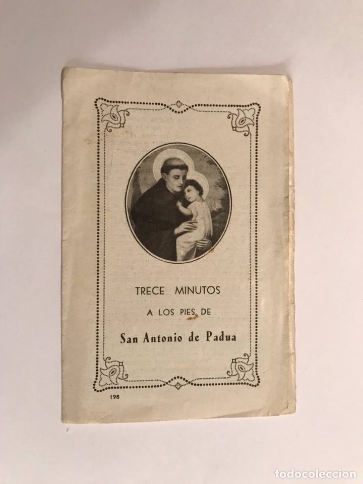 Postales: SAN ANTONIO DE PADUA.(Trece Minutos a los pies de) Novena (h.1940?)