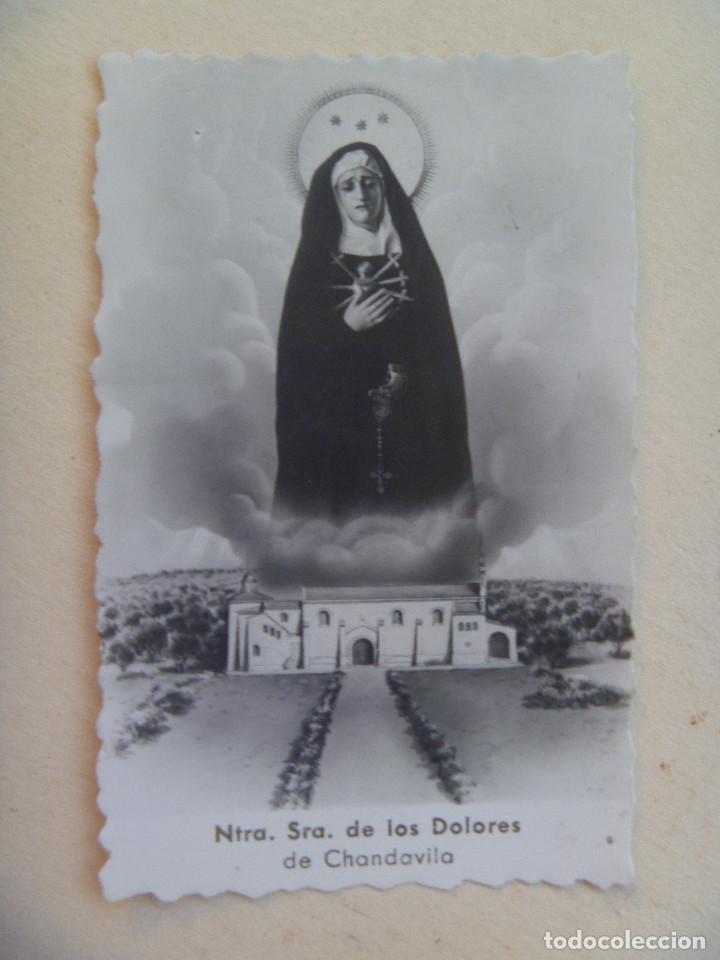 Postales: PEQUENA ESTAMPA ( FOTOGRAFICA ) DE NUESTRA SE&Ntilde;ORA DE LOS DOLORES DE CHANDAVILA. 1952