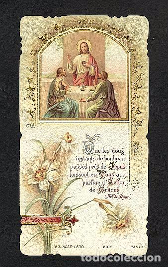 Postales: Estampa religiosa: Comunion - Foto 1
