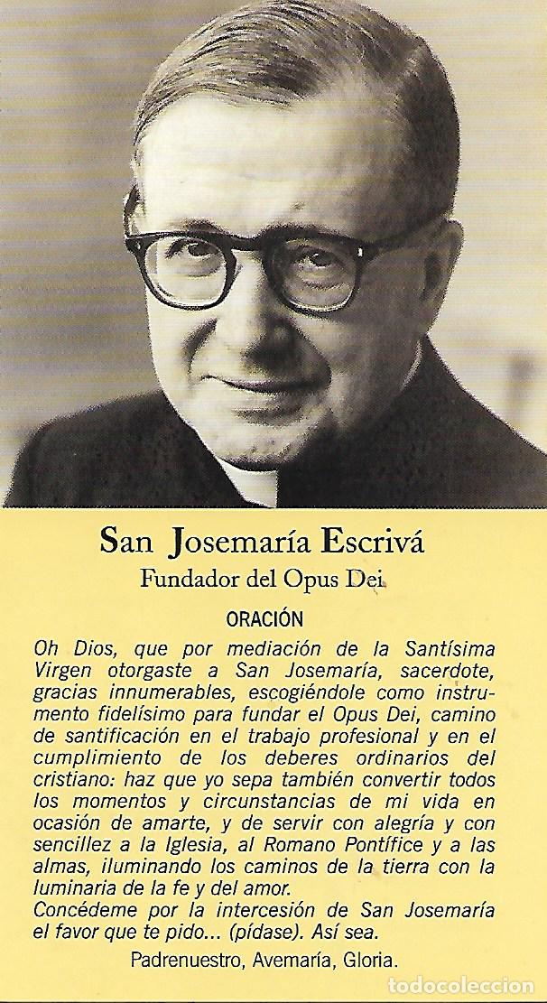 Oración San Josemaria Escrivà - 