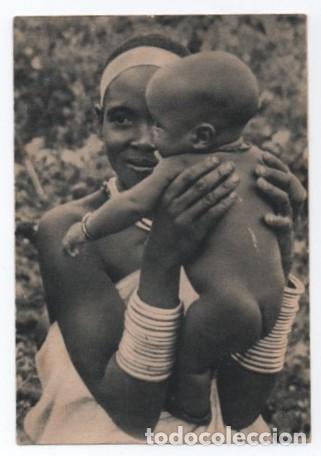 Postcards: (ALB-TC-8) ESTAMPA RECUERDO DONACION PARA BAUTISMO DE NI&Ntilde;OS INFIELES 1958