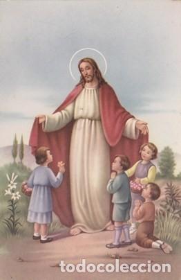 Postkarten: POSTAL - ANTIGUA ESTAMPA - JESUS Y LOS NI&Ntilde;OS - ED. C y Z - NUEVA