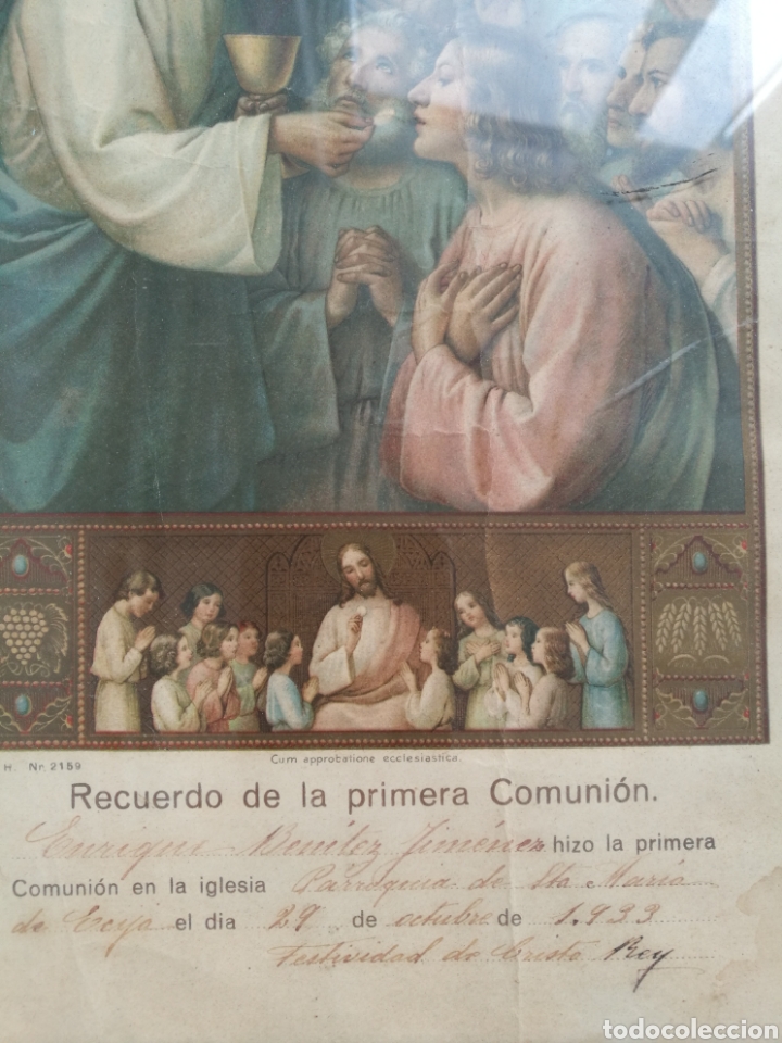 Postales: Recordatorio primera comuni&oacute;n 1933 - Foto 2