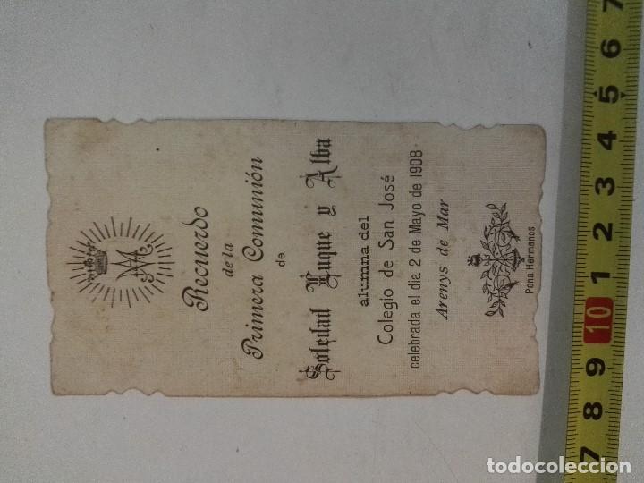 Postales: Recordatorio religioso de 1908 - Foto 2