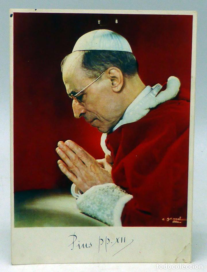 Postales: Postal Papa P&iacute;o XII Prited in Italy escrita 1958