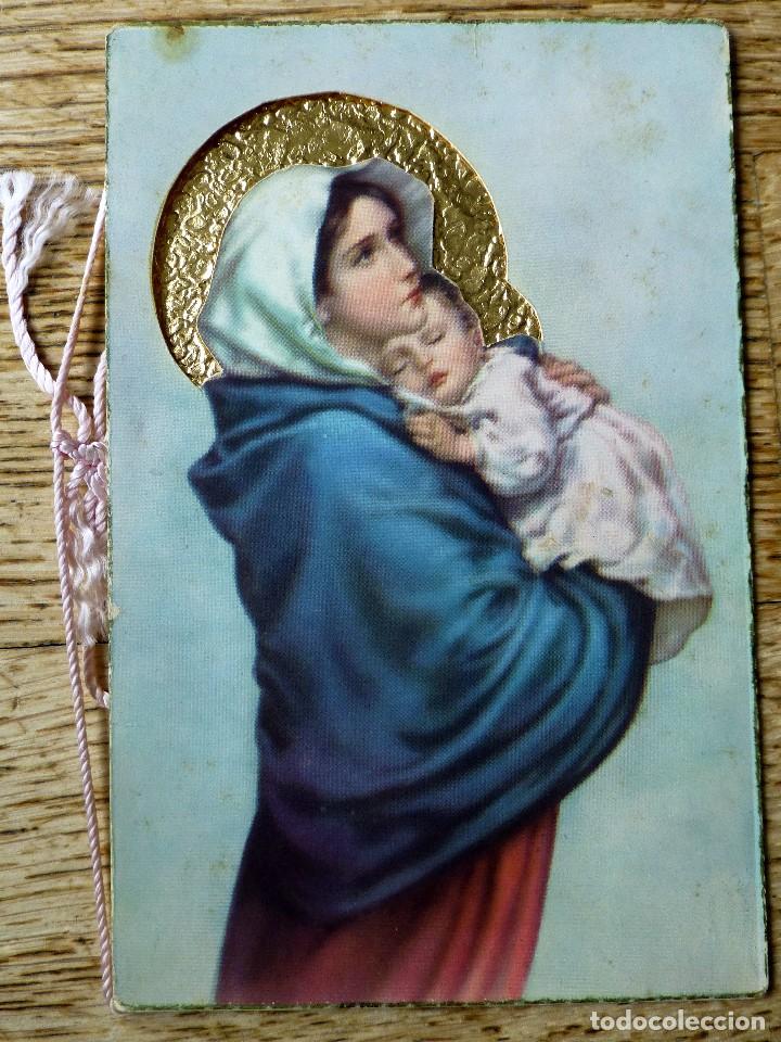 Postales: antigua postal virgen con el ni&ntilde;o