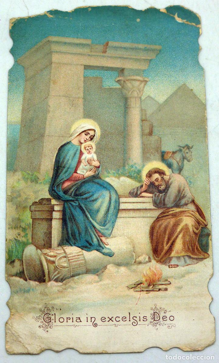 Postales: Estampa recordatorio Gloria in Excelsis Deo Primera Misa Antequera 1921