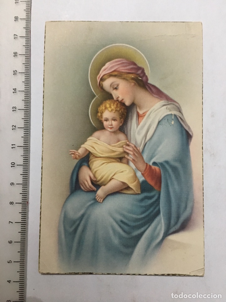 Postales: TARJETA POSTAL. VIRGEN MAR&Iacute;A CON NI&Ntilde;O JES&Uacute;S. H. 1950?