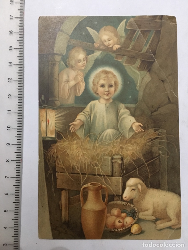Postales: TARJETA POSTAL. NI&Ntilde;O JES&Uacute;S EN EL PESEBRE. H. 1950?