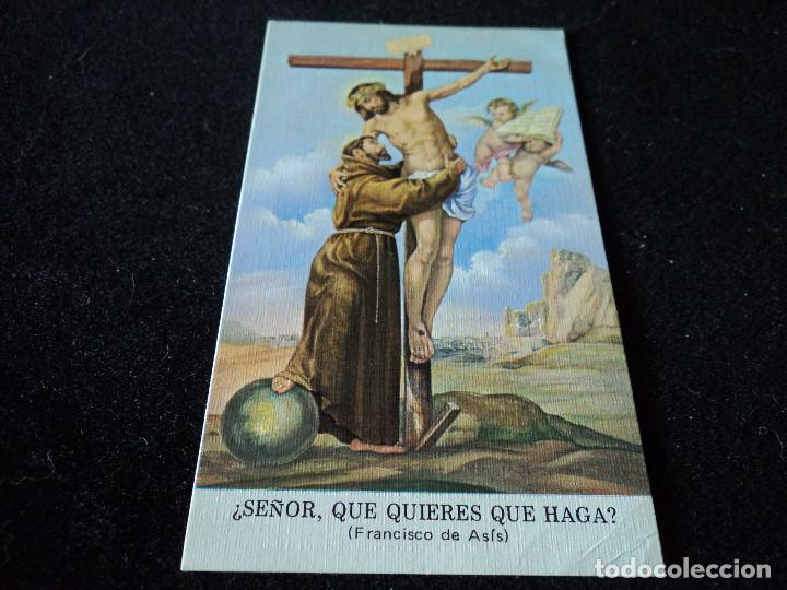 Cartoline: SE&Ntilde;OR QUE QUIERES QUE HAGA, S. FRANCISCO DE ASIS CIRCULO MARIANO CACERES 12 X 7 CM