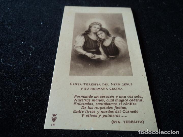 Postales: SANTA TERESITA DEL NI&Ntilde;O JESUS Y SU HERMANA CELINA N16