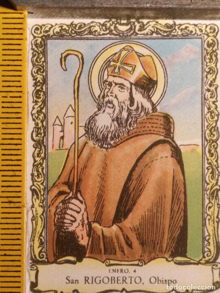 Postais: santoral del dia - santo - estampa o cromo religiosa - san rigoberto
