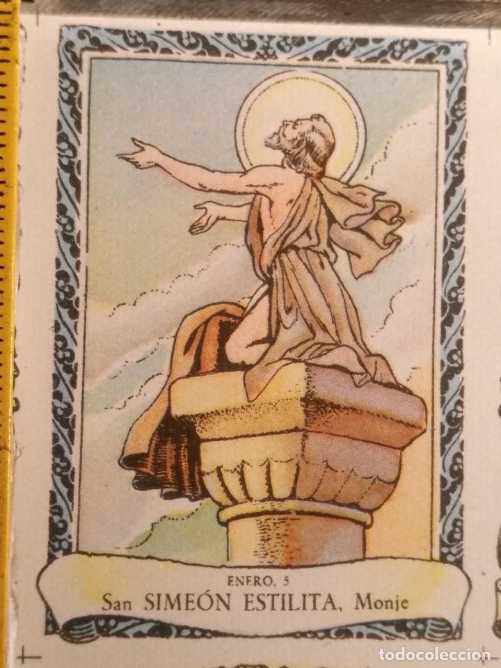 Postais: santoral del dia - santo - estampa o cromo religiosa - san simon estilita