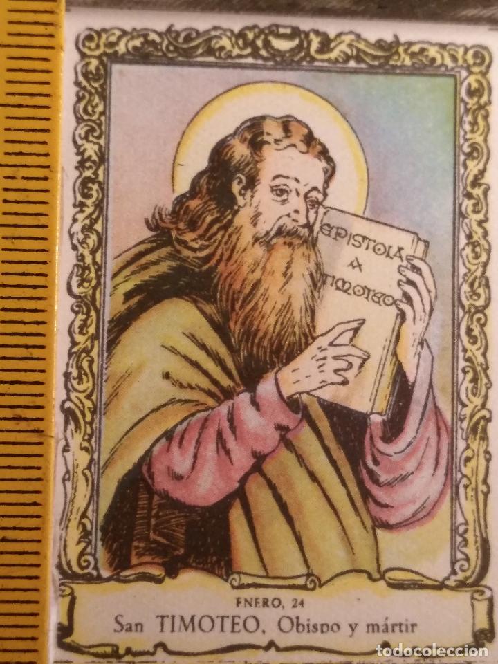 Postais: santoral del dia - santo - estampa o cromo religiosa - san timoteo