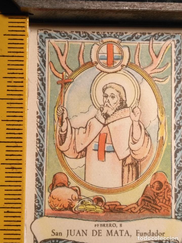 Postkarten: santoral del dia - santo - estampa o cromo religiosa - san juan de mata