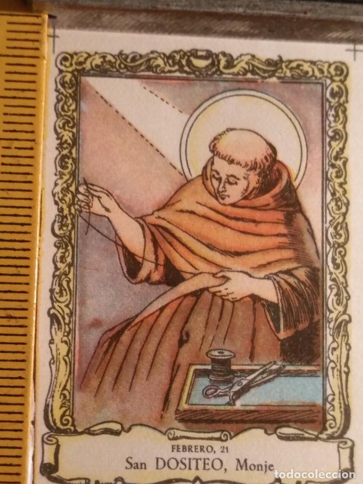 Postais: santoral del dia - santo - estampa o cromo religiosa - san dositeo