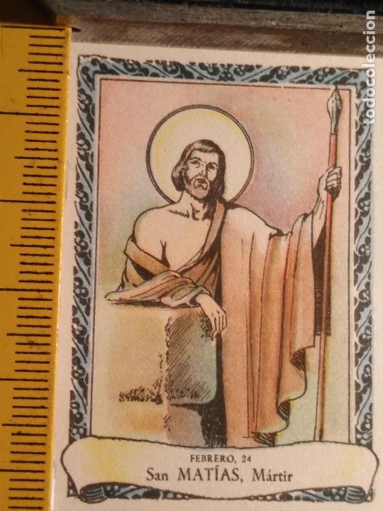 Postais: santoral del dia - santo - estampa o cromo religiosa - san matias