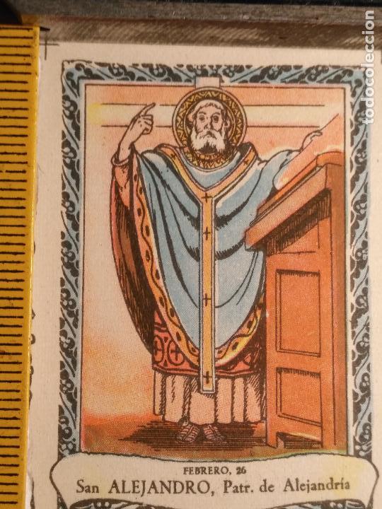 Postais: santoral del dia - santo - estampa o cromo religiosa - san alejandro
