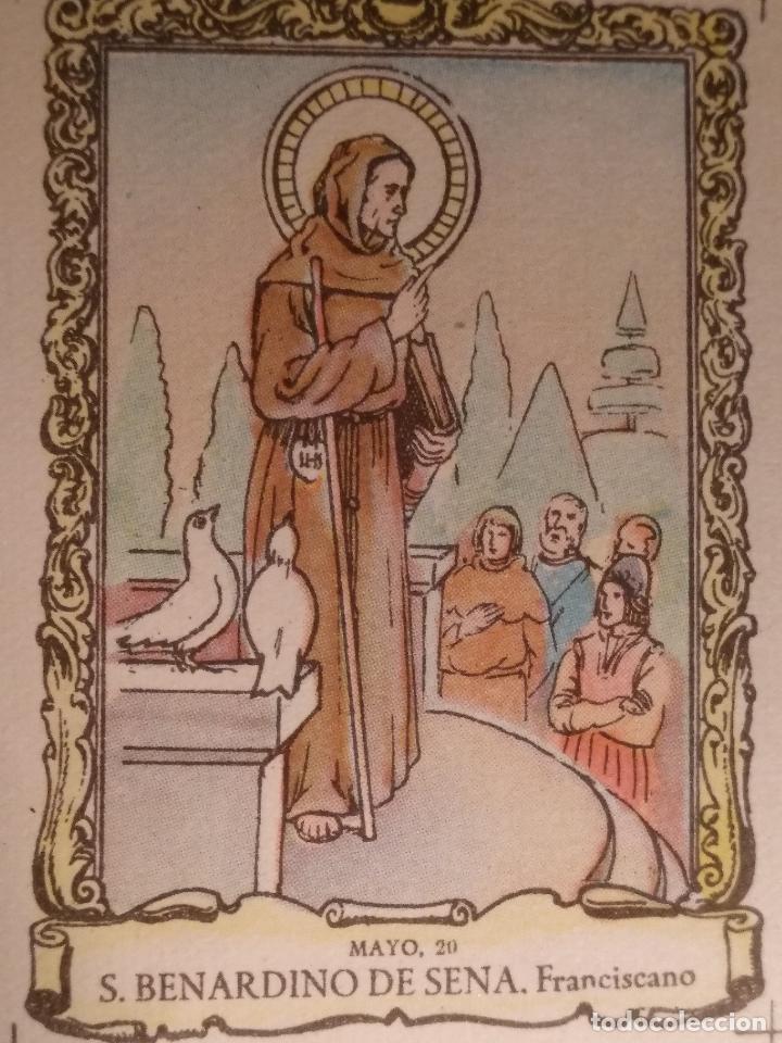 Cartes Postales: santoral del dia - santo - estampa o cromo religiosa - san BERNARDO DE SENA