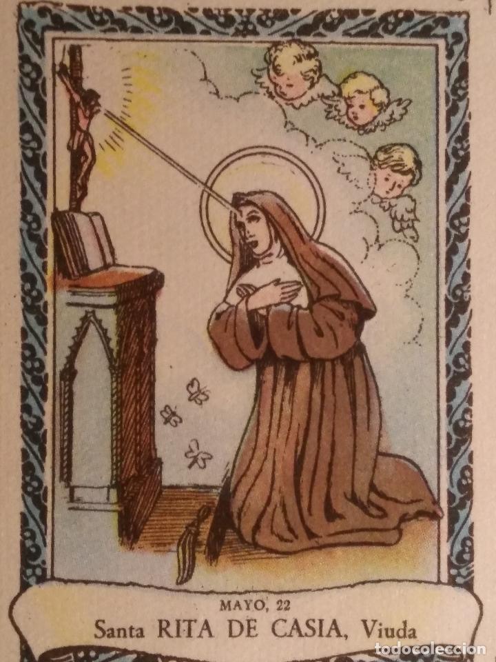 Cartes Postales: santoral del dia - santo - estampa o cromo religiosa - santa rita de casia