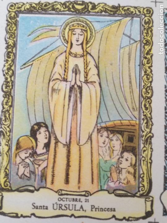 Cartes Postales: santoral del dia - santo - estampa o cromo religiosa - SANTA URSULA