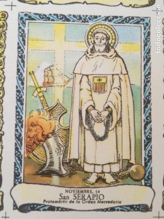 Postkarten: santoral del dia - santo - estampa o cromo religiosa - SAN serapio
