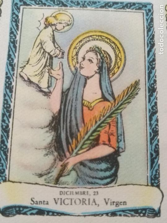 Postais: santoral del dia - santo - estampa o cromo religiosa - SANTA VICTORIA