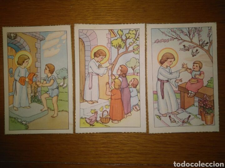 Cartoline: 3 postales EDICIONES CMB RELIGIOSO INFANTIL, A&Ntilde;OS 40. ESCENAS VIDA JESUS NI&Ntilde;O