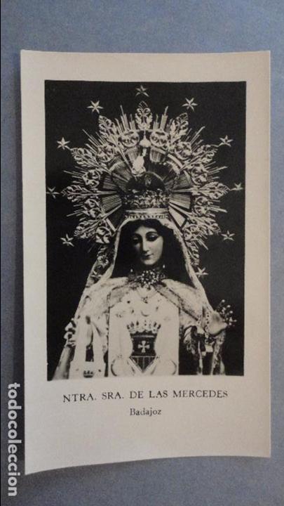 Postales: ANTIGUA ESTAMPA FOTOGRAFICA.NUESTRA SE&Ntilde;ORA DE LAS MERCEDES.BADAJOZ