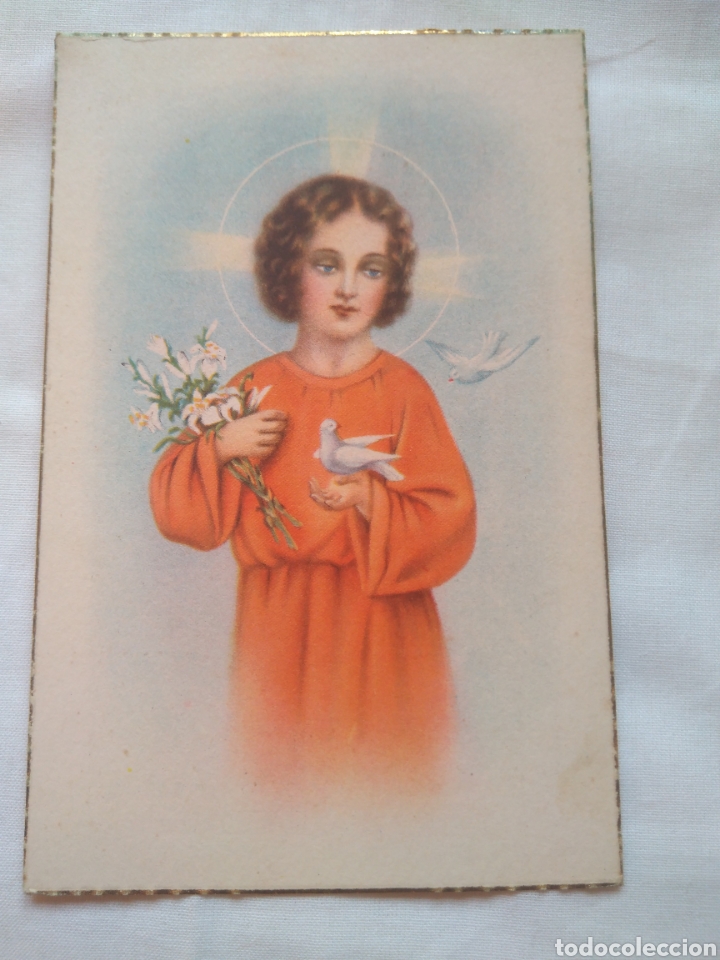 Postales: DIF&Iacute;CIL TARJETA POSTAL EDICIONES CMB SERIE SACRO/ NI&Ntilde;O JES&Uacute;S/ A&Ntilde;OS 40 SIN CIRCULAR